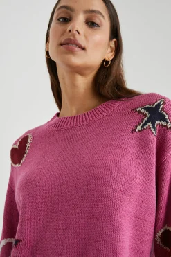 ZOEY SWEATER - PINK MULTI|Rails Cheap